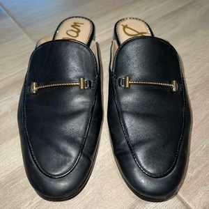 Sam Edelman Women’s Flat Leather Mule | US 9.5 | Black